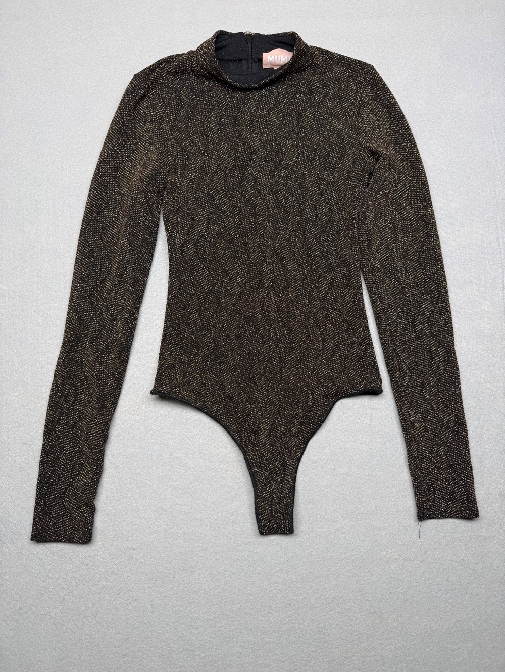 Show Me Your Mumu Metallic Knit Bodysuit Women S Black